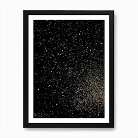 A Cosmic Scene Capturing The Night Sky Aglow With Glittering Stars And A Dusting Of Sparkling Galaxi (4) Art Print