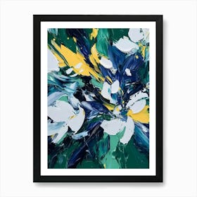 Abstract Flower Painting Art Print