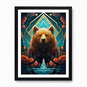 Bear In The Forest 6 Art Print