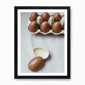 Chocolate Eggs Art Print