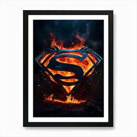 Superman Logo 1 Art Print