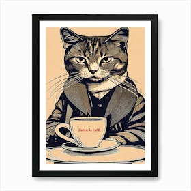 Sophisticated, Stylish Cat Art Print