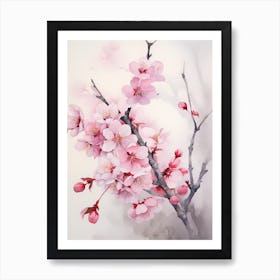 Cherry Blossom Painting 4 Art Print