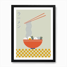 Ramen Noodles Asian Food Art Print