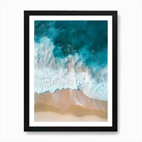 Aerial View Of A Beach 146 Art Print