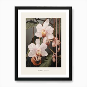 Flower Illustration Monkey Orchid 1 Poster Art Print