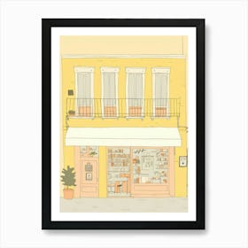 Palma De Mallorca The Book Nook Pastel Colours 1 Art Print