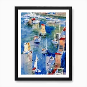 Port Of La Spezia Italy Abstract Block 1 harbour Art Print