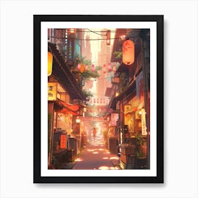 Asian Street Art Art Print