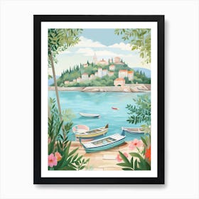 Korcula Croatia 2 Illustration Art Print