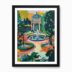 Volksgarten Gardens, Austria, Painting 2 Art Print