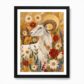 Ram In The Meadow Art Print