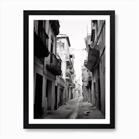 Gaeta, Italy, Black And White Photography 3 Art Print