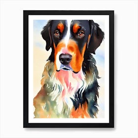 Gordon Setter 2 Watercolour Dog Art Print