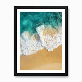 Beach Sand And Water Art Print