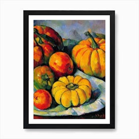 Squash Cezanne Style vegetable Art Print