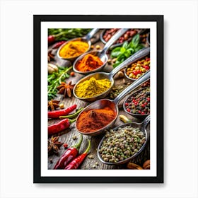 Culinary Cosmos In A Celebration Of Food As Art Art Print