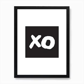 XO BLACK BOX Art Print