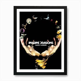 Imagine Dragons Smoke And Mirrors Art Print
