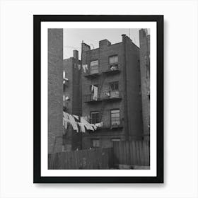 Apartment Houses As Viewed Through Vacant Lot, In The Vicinity Of 139th Street Just East Of St, Anne S Avenue, Bronx Art Print