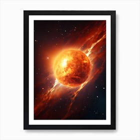 Star In Space Art Print