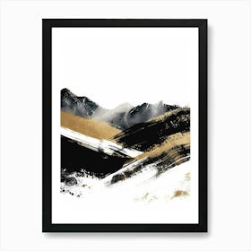 Abstract Of Mountains 3 Art Print