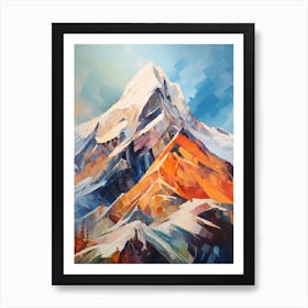 Zugspitze Germany 4 Mountain Painting Poster