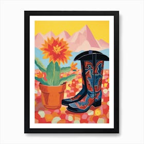 Matisse Inspired Cowgirl Boots 8 Art Print