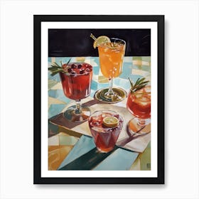 Summer Cocktails 3 Art Print