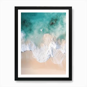 Aerial View Of A Beach 85 Art Print