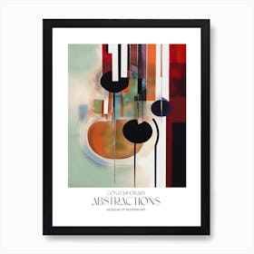 Cherries Painting Abstract 1 Exhibition Poster Art Print