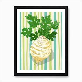 Celeriac Summer Illustration 4 Art Print