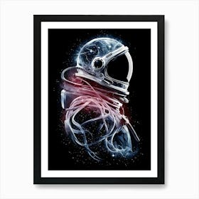 Astronaut In Space 12 Art Print