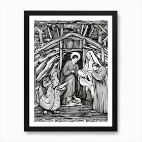 Nativity Scene 39 Art Print