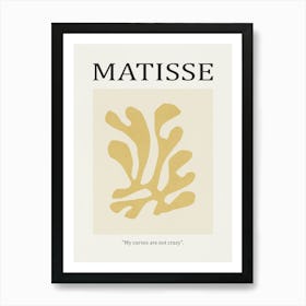 Inspired by Matisse - Yellow Flower 02 Art Print