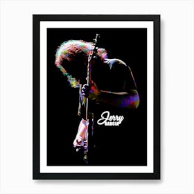 Jerry Garcia Musician Legend in Colorful Poster