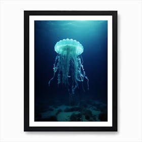 Irukandji Jellyfish Ocean Realistic 3 Art Print