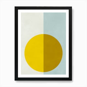 Modern circles and rectangles 2 Art Print