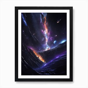 Space Landscape Art Print