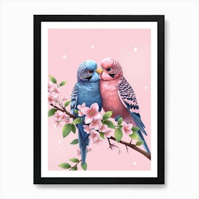 Couple Of Parakeets 1 Art Print