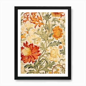 Floral Wallpaper 36 Art Print