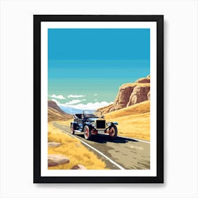 A Ford Model T In The The Great Alpine Road Australia 4 Art Print