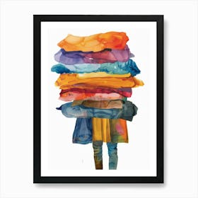 Stack Of Clothes 5 Art Print