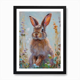 Mini Rex Rabbit Painting 1 Art Print