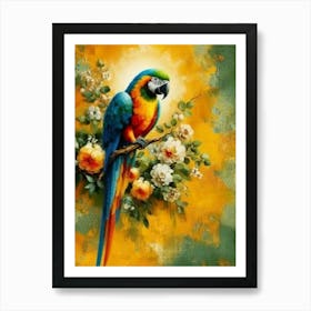 Parrot Painting Art Print