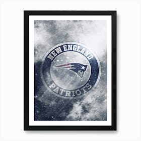 New England Patriots Football Art Print