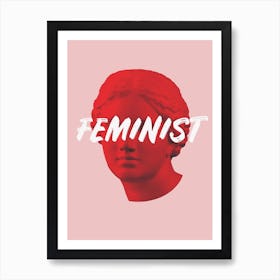 Feminist Venus Red Art Print
