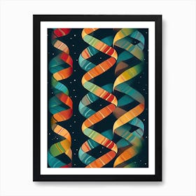 Dna Art Abstract Painting 8 Art Print