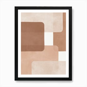 Boho abstract shapes 6 Art Print