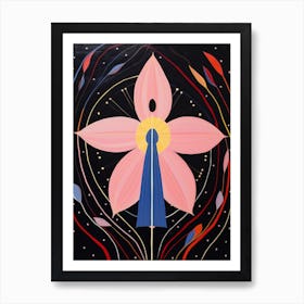 Lily 1 Hilma Af Klint Inspired Flower Illustration Art Print